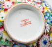 Vintage Japanese Chinese Millefleur Bowl Porcelain Ware ACF Decorated In Hong Kong Asian Cottage Decor