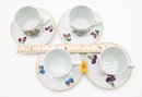 China Made In Israel, Tea Cups W/ Matching Saucers