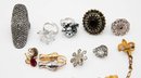 Lot Of Assorted Costume Jewelry - Earrings And Rings
