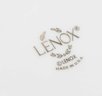 Lenox Porcelain Eros Square Raised Embossed Design Gold Trim Vase