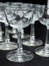 Vintage Cocktail Glasses, Coupe Stemware, Set Of 8