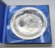 The 1972 Franklin Mint Mothers Day Plate By Irene Spencer Limited-edition Sterling Silver, Certificate Include