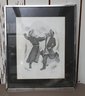 Adi Dancing Hasidic Men Signed And Numbered Lithograph - Framed & Matted