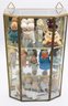 Antique Bisque Dolls  Display Cabinet Included