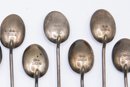 Vintage Silver Demitasse Spoons With Bakelite Coffee Bean Finials - 12 Total