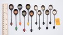 Vintage Silver Demitasse Spoons With Bakelite Coffee Bean Finials - 12 Total