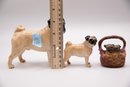 Rare Beswick Vintage Pug Dog Figurine Cut-mil Cupie - Collectible - Pair Of Pugs