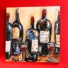 Wine Bar Canvas By Nicole Etienne - Lot Of 2