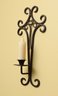 Candle Holder, Wrought Iron, Wall Candle Holder, Candlestick, Wall Decoration - Pair