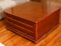 Square Storage Coffee Table - 6 Drawers - 3 Drawers On Each Side
