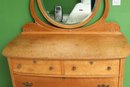 Victorian Dresser W/ 4 Drawers And Mirror
