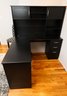 Black Desk With Hutch, Home Office