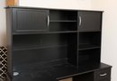 Black Desk With Hutch, Home Office
