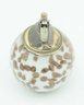 Murano Glass-Style Table Lighter Japan Vintage White Gold