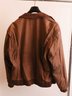 Vintage Members Only Great Horizon Brown Leather Bomber Jacket Men's Size 42L