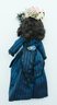 11' African American Bisque Doll - Markings: 60 - Couldn't See Markings Due To Glued Wig