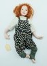 Collectible 14' Artist Porcelain Doll Erin By Sandi McAslan 23/100  4-94 & 7' Vintage Doll Signed