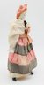 11' Antique All Bisque Bonnet Head Doll -  A2LB