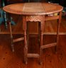 Carved Wood Furniture 27'' Tall Solid Wood Frame End Table