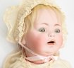 Stunning 18' Antique Bisque George Borgfeldt Doll, Marking GB - Doll Chair Included