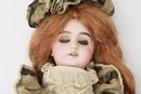 Antique Jumeau Unmarked DEP Doll #6mold, Deep Socket Eyes, Open Mouth, No Upper Lashes On Bisque-walker Body