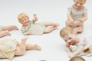 Antique/vintage Bisque Porcelain Piano Babies - 8 Total