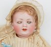 All Original 15' Bahr & Proschild Bisque Baby Markings: 585 5 - Original Wig, Sleepy Glass Eyes