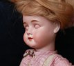 25' Bisque 'pansy' Circa 1890, Set Glass Eyes, Original Wig, B/J Body W/ Original Finish - Rare - Large Doll