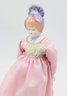 Vintage Doll With Molded Bonnet, 11' Tall