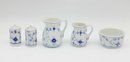 Bing And Grondahl Denmark Porcelain Jug, Blue Floral Designs, Creamers, Salt N Pepper Shaker