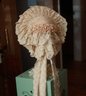 Lovely Vintage Doll Bonnet - LARGE - 14' In Diameter - Doll Clothing