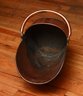 Mid-19th Century French Copper And Brass Coal Bucket With Dual Handles - RARE