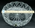 AVITRA  CRYSTAL CORP. Hand Cut 24 Lead Crystal Candy Bowl
