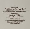 Large Sandwich Tray Design 1900 By VILLEROY & BOCH - Pair - Rare