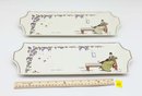 Large Sandwich Tray Design 1900 By VILLEROY & BOCH - Pair - Rare
