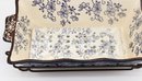 Loaf Pan With Drip Tray & Metal Stand Set Floral Lace Blue By TEMP-TATIONS