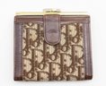 Christian Dior Trotter Pattern Vintage Womens Wallet & Authentic Christian Dior Trotter Clasp Coin Case Wallet