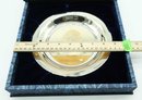 The George Washington Plate, Solid Sterling Silver Inlaid W/ 23kt Gold, Limited Edition Franklin Mint