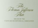 The Thomas Jefferson Plate, Solid Sterling Silver Inlaid W/ 24k Gold Limited Edition Franklin Mint