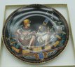 TUTANKHAMUN And His Princess Original Osiris Porcelain Plate With 22-Karat Gold Limited Edition 1991  Porcelai