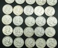 30 Ben Franklin Half Dollar Coins - See All Photos For Dates