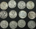 Franklin Half Dollar Coins (20 Total) Dates Listed, See All Photos