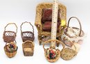 Doll Accessories, Mini Baskets & Small Wicker Chair