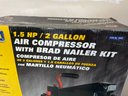 NIKOTA 1.5 HP/2 Gallon Air Compressor W. Brad Nailer Kit