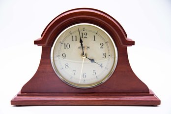 Brownstone Tabletop Mantle Clock Solid Wood
