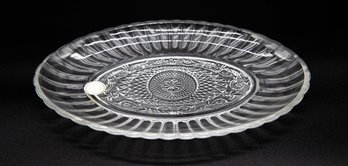 Crystal Clear Made In Turkey - Trellis Oval Plate