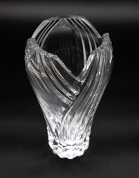Mikasa Contemporary Clear Lead Crystal Bud Vase 8' Tall