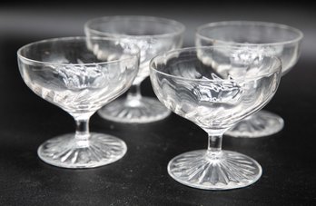 Vintage Champagne Glasses - Set Of 5