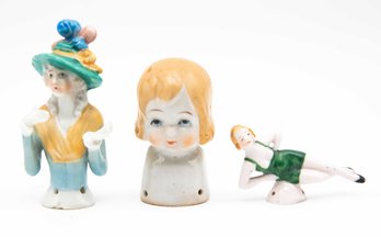 Vintage/antique Porcelain Half Dolls - Made In Germany