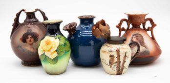 Lot Of 5 Vintage Vases - See Description